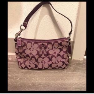 Purple Coach Purse
